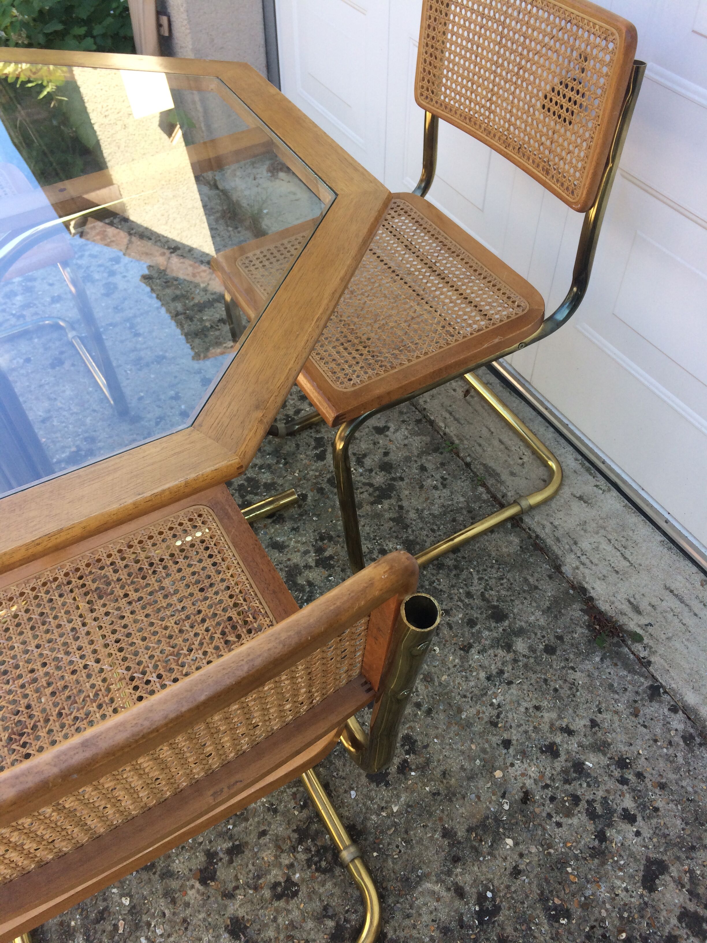 Table and chairs set in the 80s