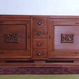 Art Deco Walnut Sideboard Buffet