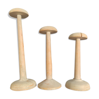Wooden hat holder 1 set of 3