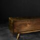 Mid-Century Scandinavian Classic Modern Birch Sideboard with Walnut Front, 1960s