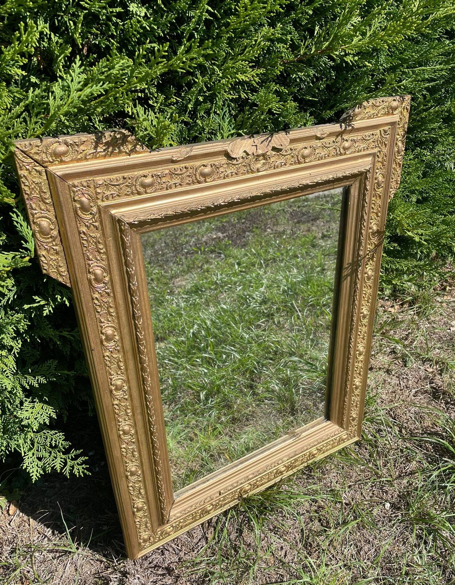 Antique gilded mirror