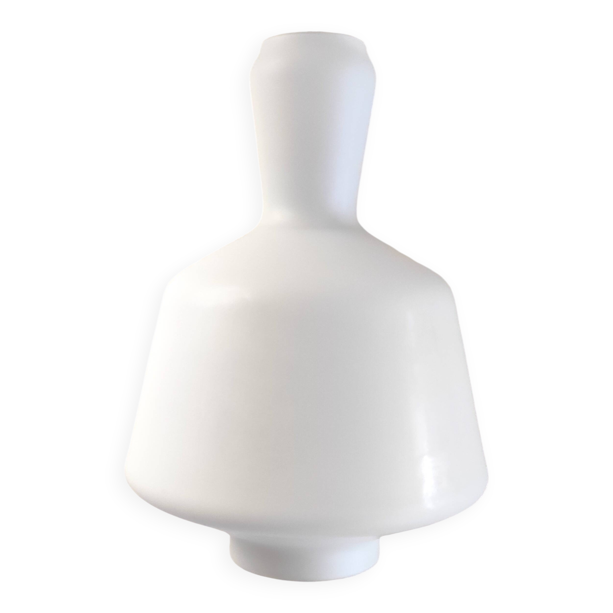 Scandinavian opaline pendant light - mid-20th century