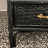 Vintage rattan chest of drawers