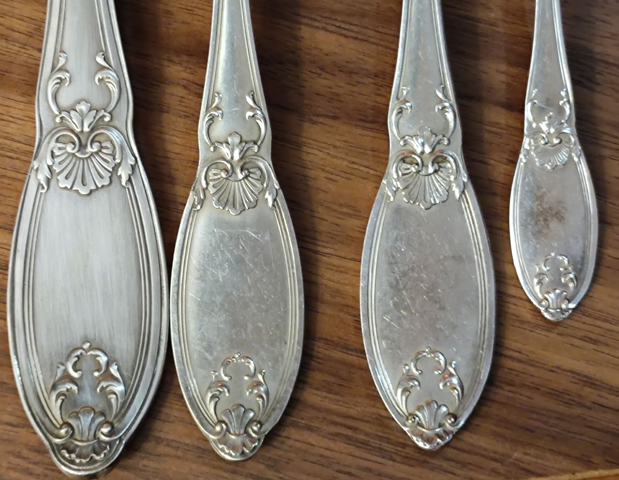 Old housewife 37 pieces silver metal/silverware boulenger
