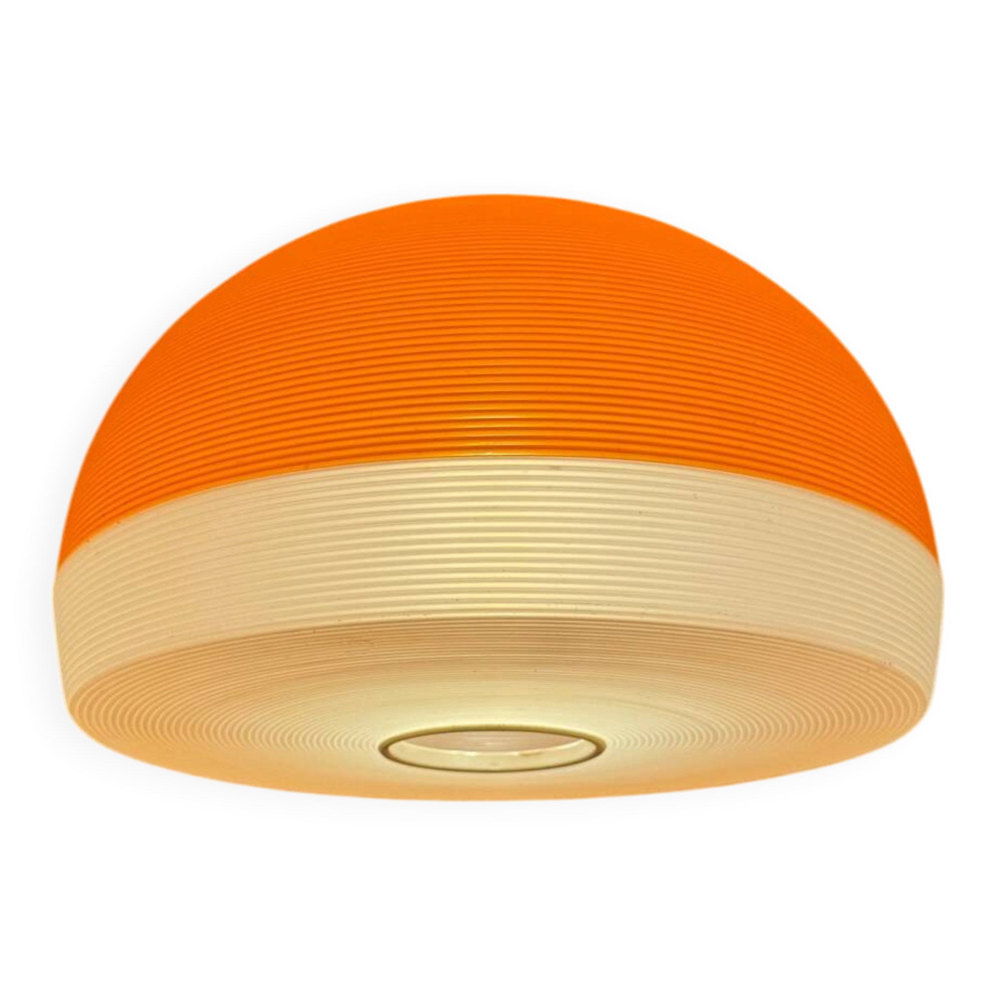 Large Rotaflex suspension, orange and cream, 1960s / 70s