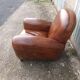 Leather club chair