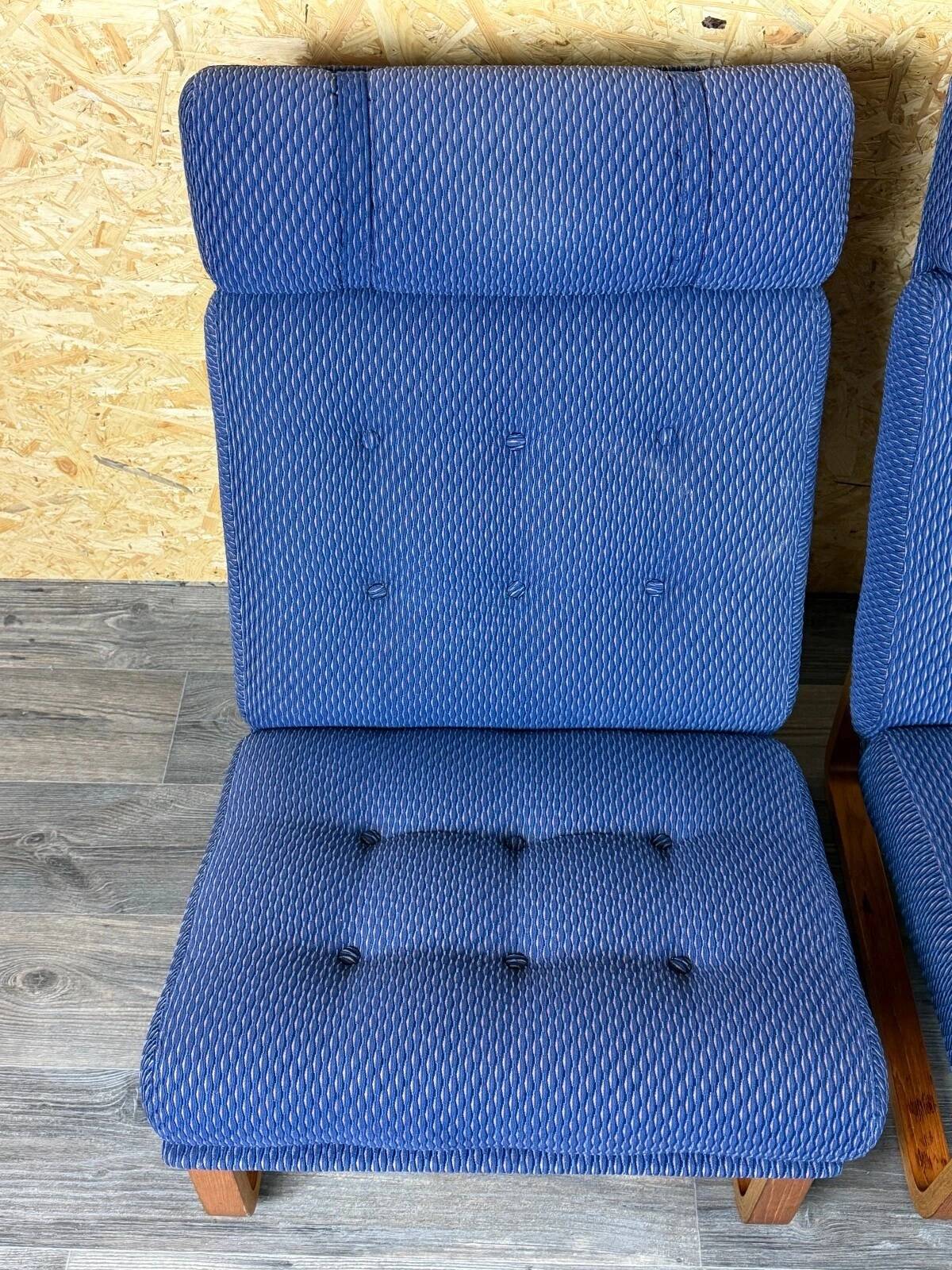 2x 1960s 1970s Teak Easy Chairs by Magnus Oelsen A/S Durup Denmark