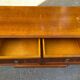 Grande bibliothèque anglaise en bois massif XIXème