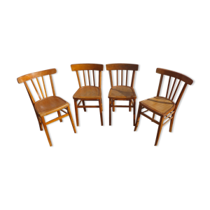 set de 4 chaises bistrot