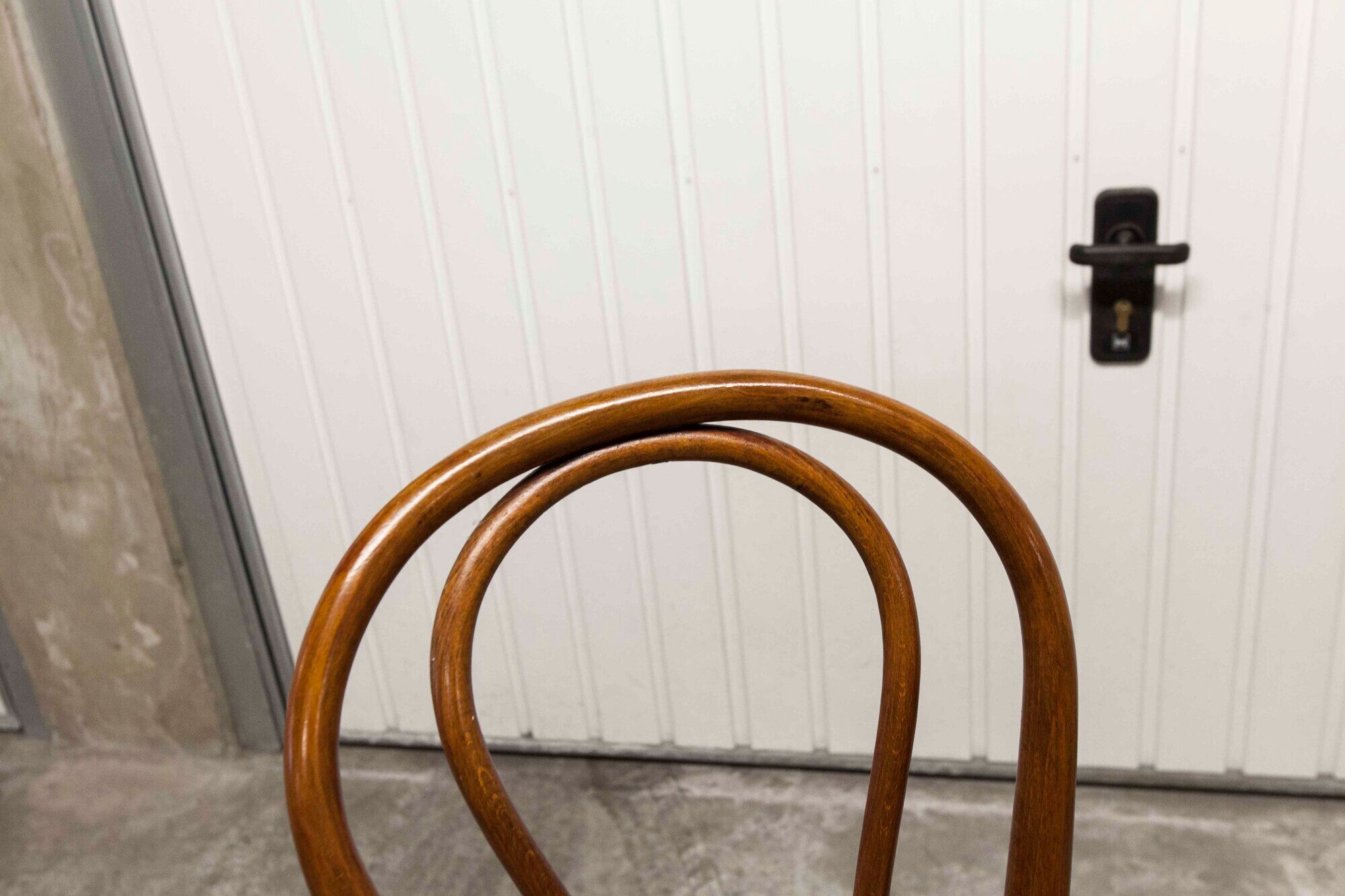 Pair of chairs bistrto Brief 1900 curved wood and canning
