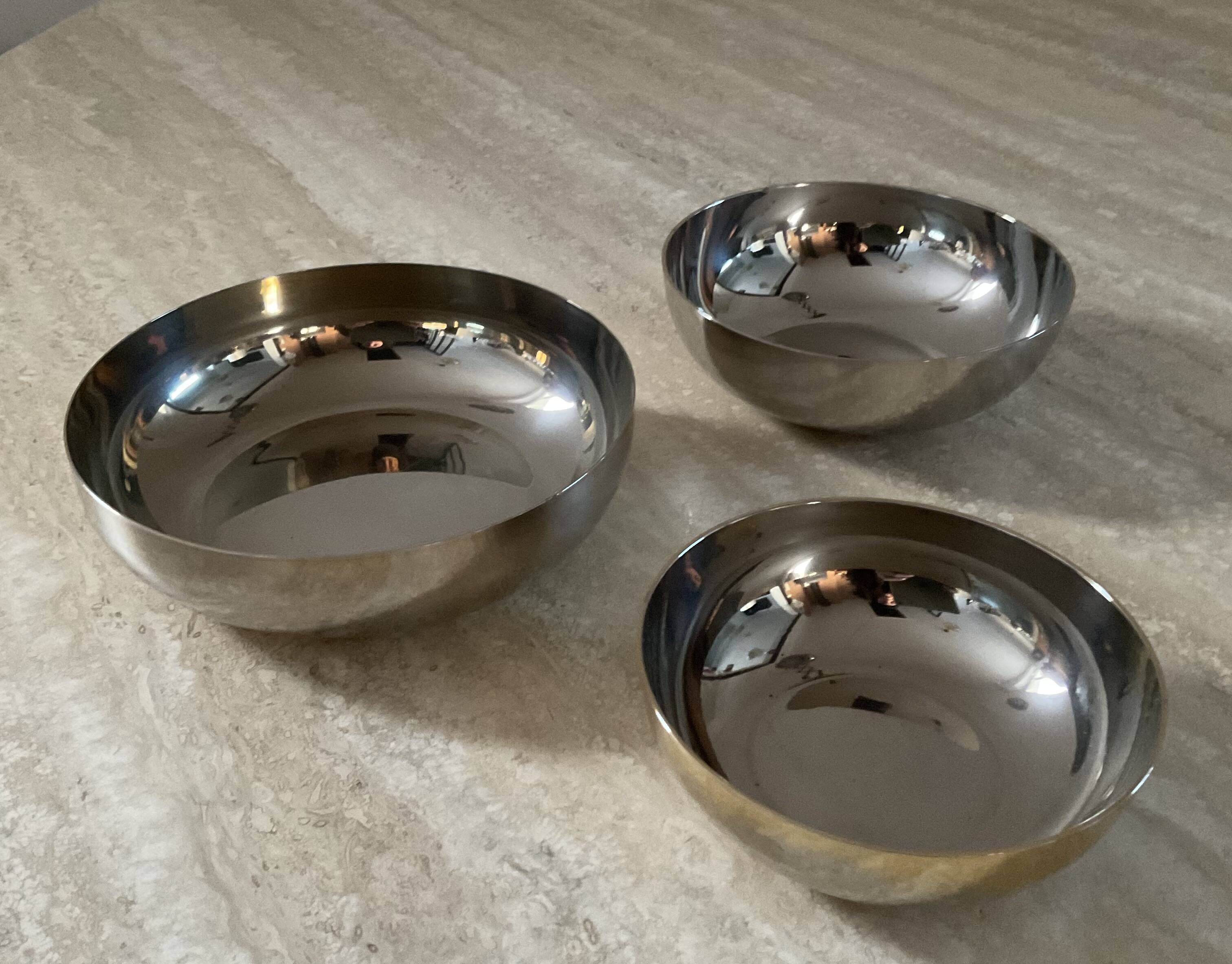 Trio of cups Dorval Italy vintage 70s