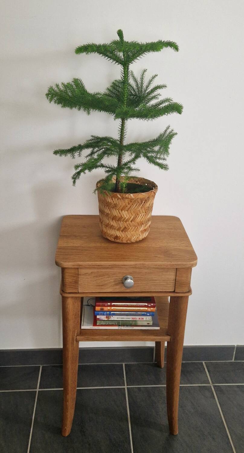 1940s oak side table