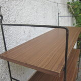 Shelf wall metal metal and wood type string