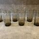 6 Luminarc smoked glass glasses