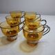 Amber glass espresso cups from the 1960s-70s. Italy