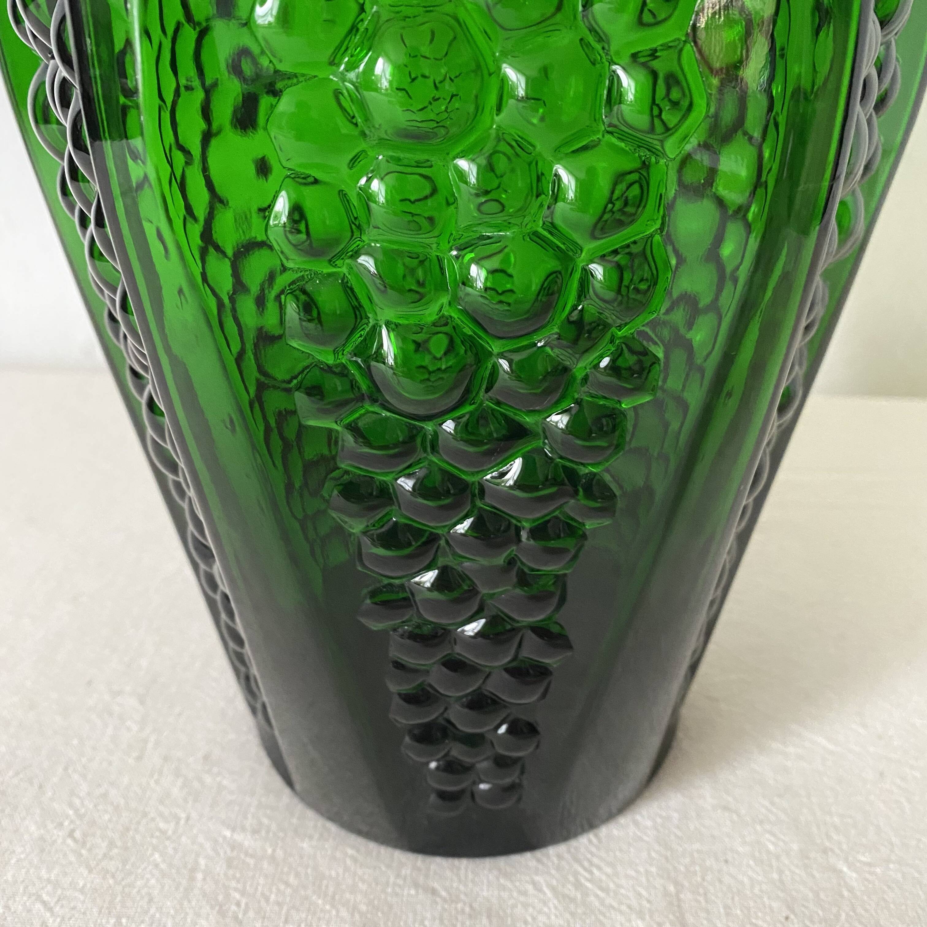 Large Art Deco glass vase 34 cm
