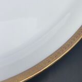 Oval flat Limoges golden tower