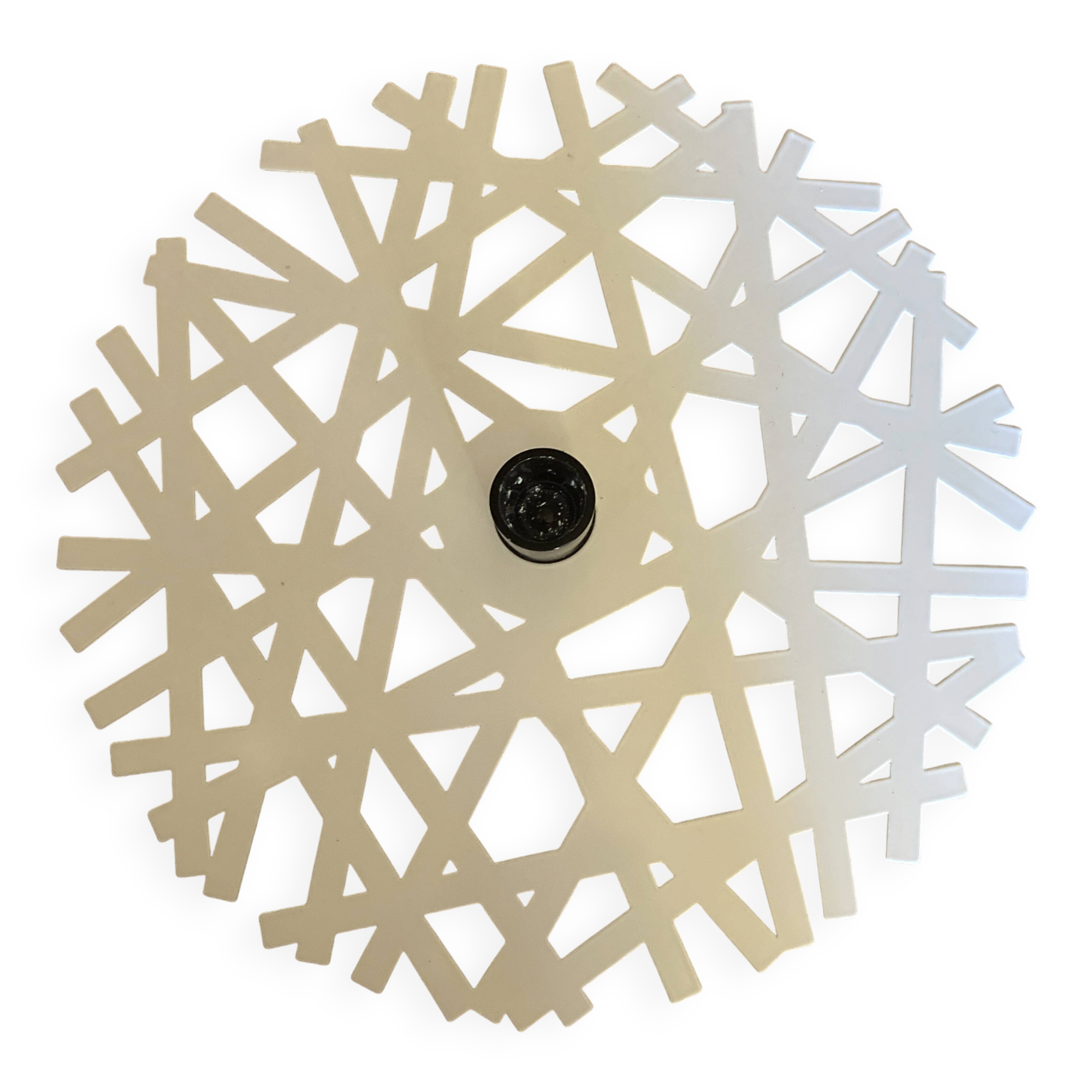Snowflake candlestick by Laure Krayenbuhl and Kosta Boda for Nestlé.