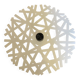 Snowflake candlestick by Laure Krayenbuhl and Kosta Boda for Nestlé.
