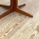 Round Mid Century Dining Table made out of massice teak wood, Denmark, 1970s