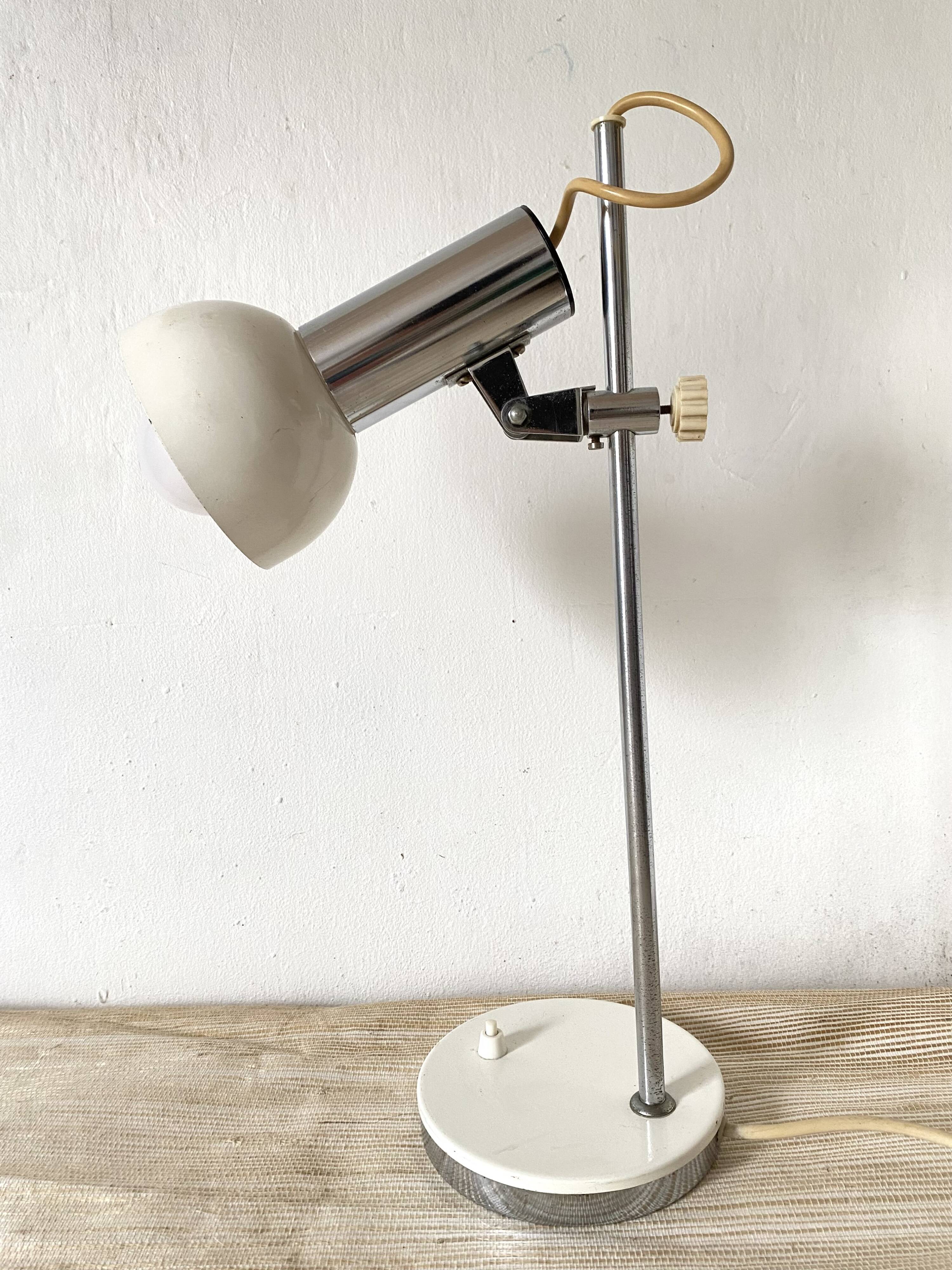 Adjustable desk lamp, 70s spotlight