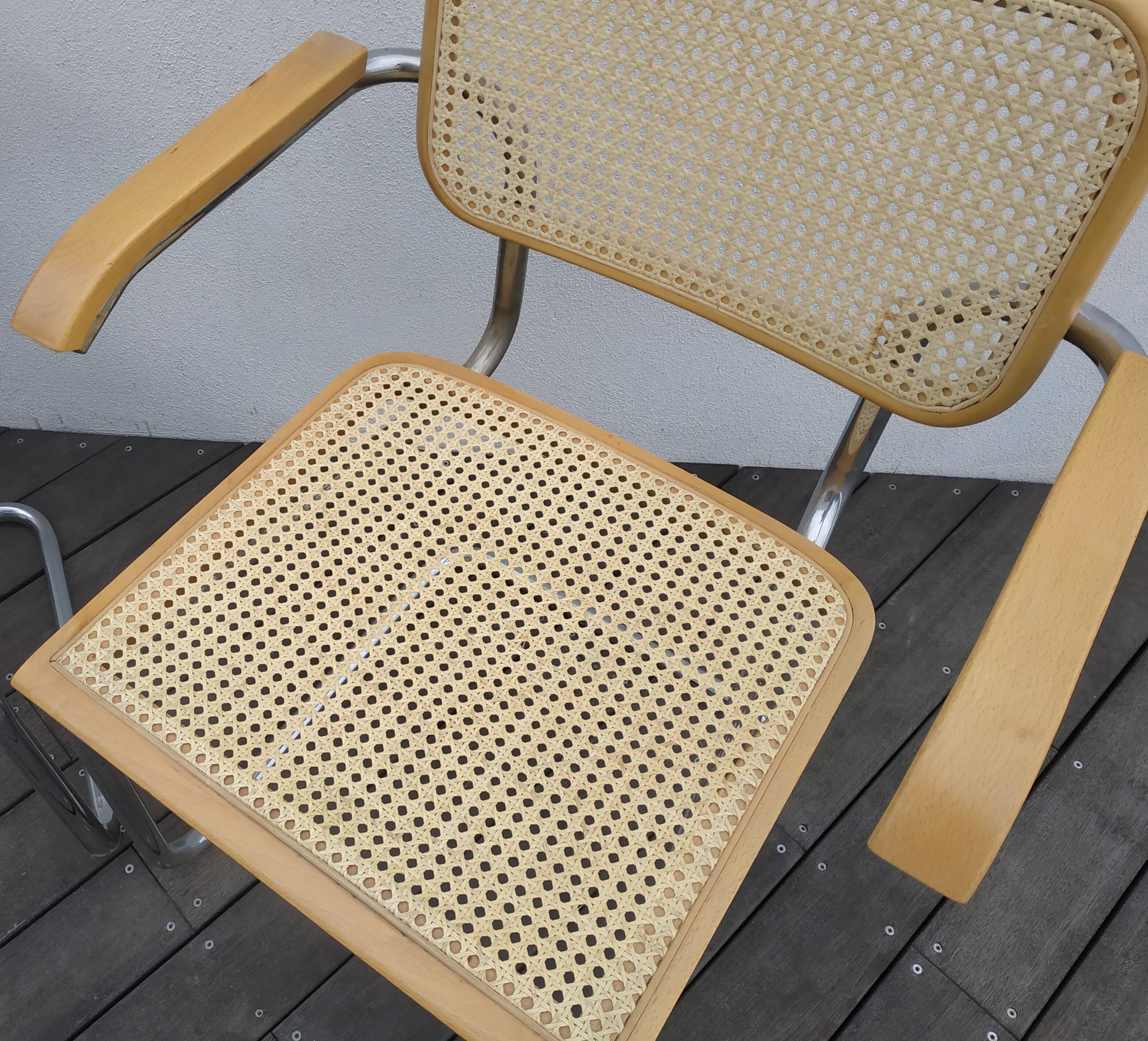Paire de fauteuils Cesca B64 de Marcel Breuer