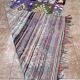 Vintage Boucherouite hallway rug: handwoven Berber rug.