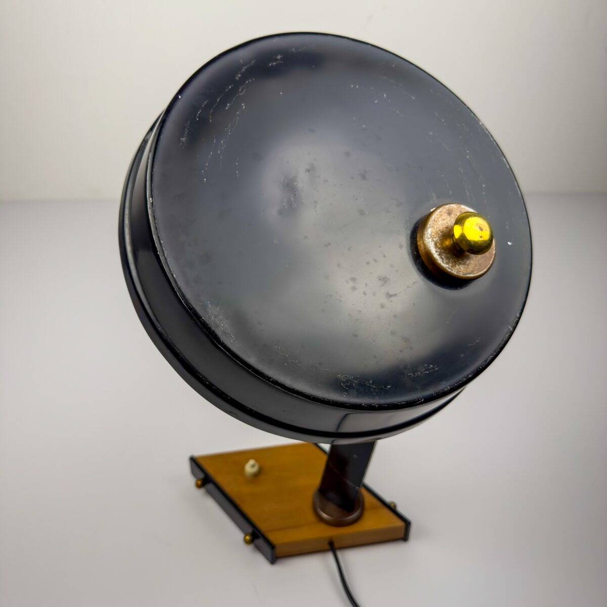 Vintage metal desk lamp attributed to Oscar Torlasco, Italy, 1950s.