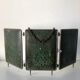 Triptych mirror barber-fir tree 27x58 vintage 1930