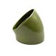 Space age set of 2 green ceramic vide poche, Sicart Italy ca. 1970