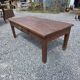 Antique solid oak coffee table, 130cm L