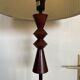 Lampadaire en bois et métal