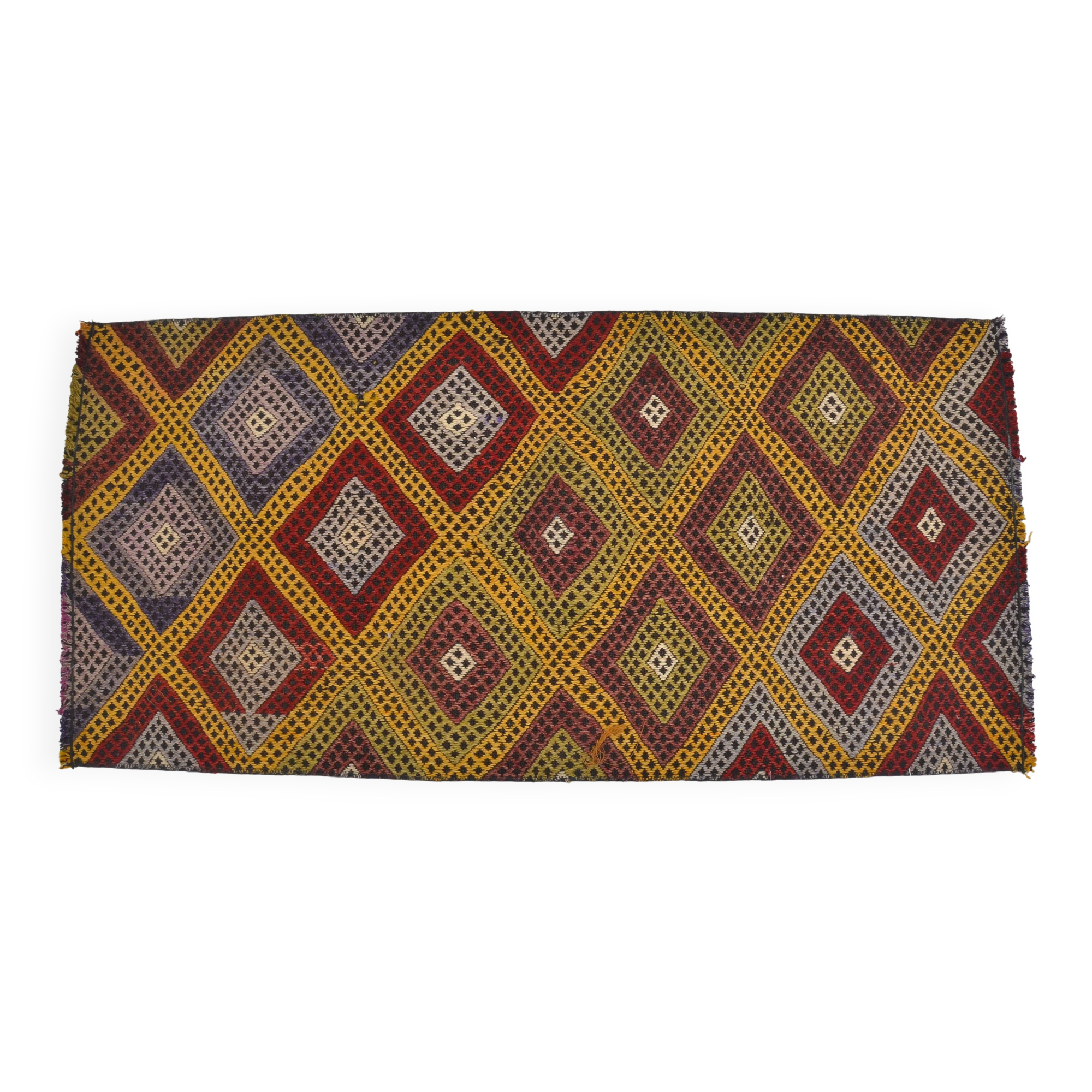 Oushak Geometric Vintage Small Rug sku 3850