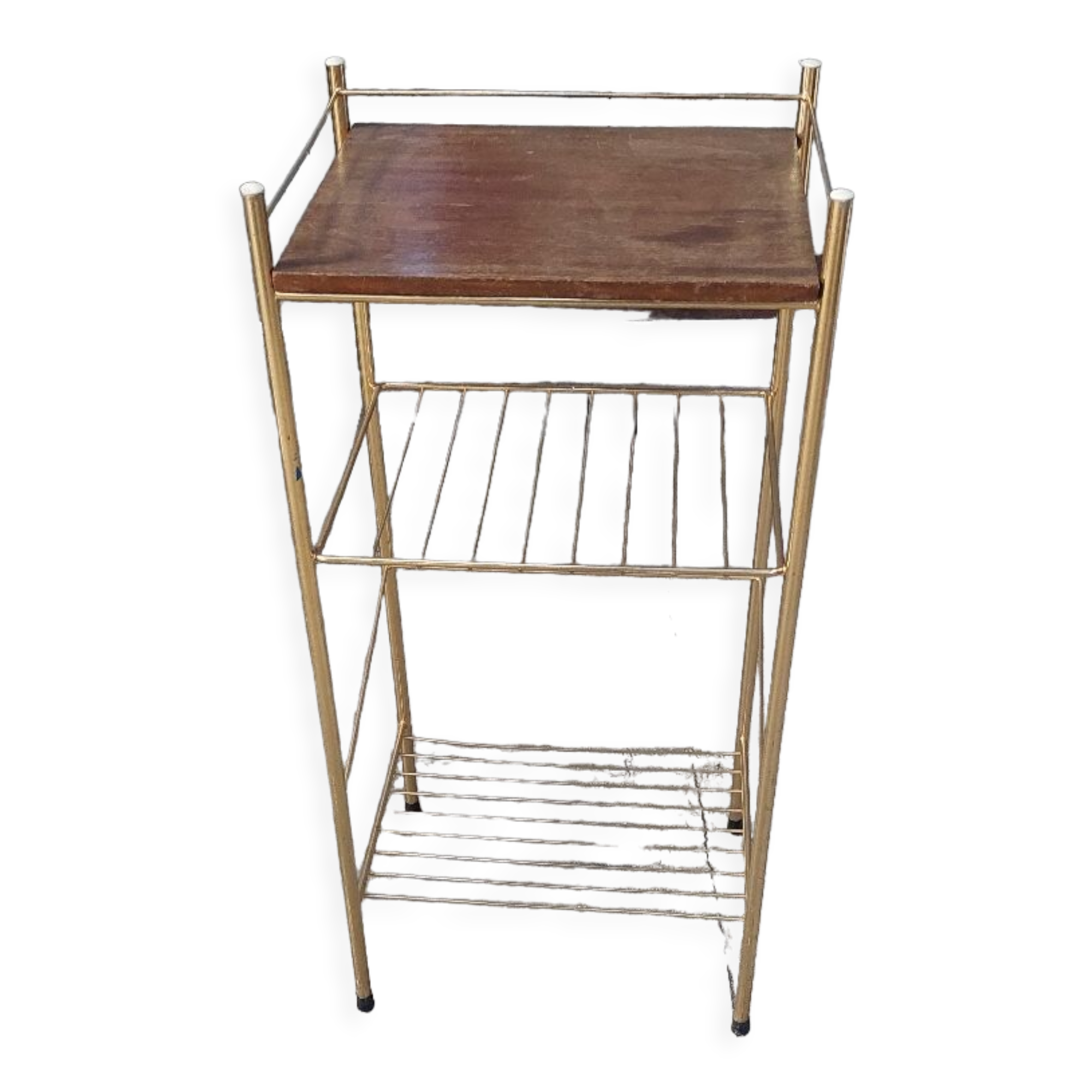 Gilded metal side table