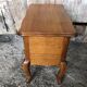 Old worker louis xv style commode vintage wood drawers #a634