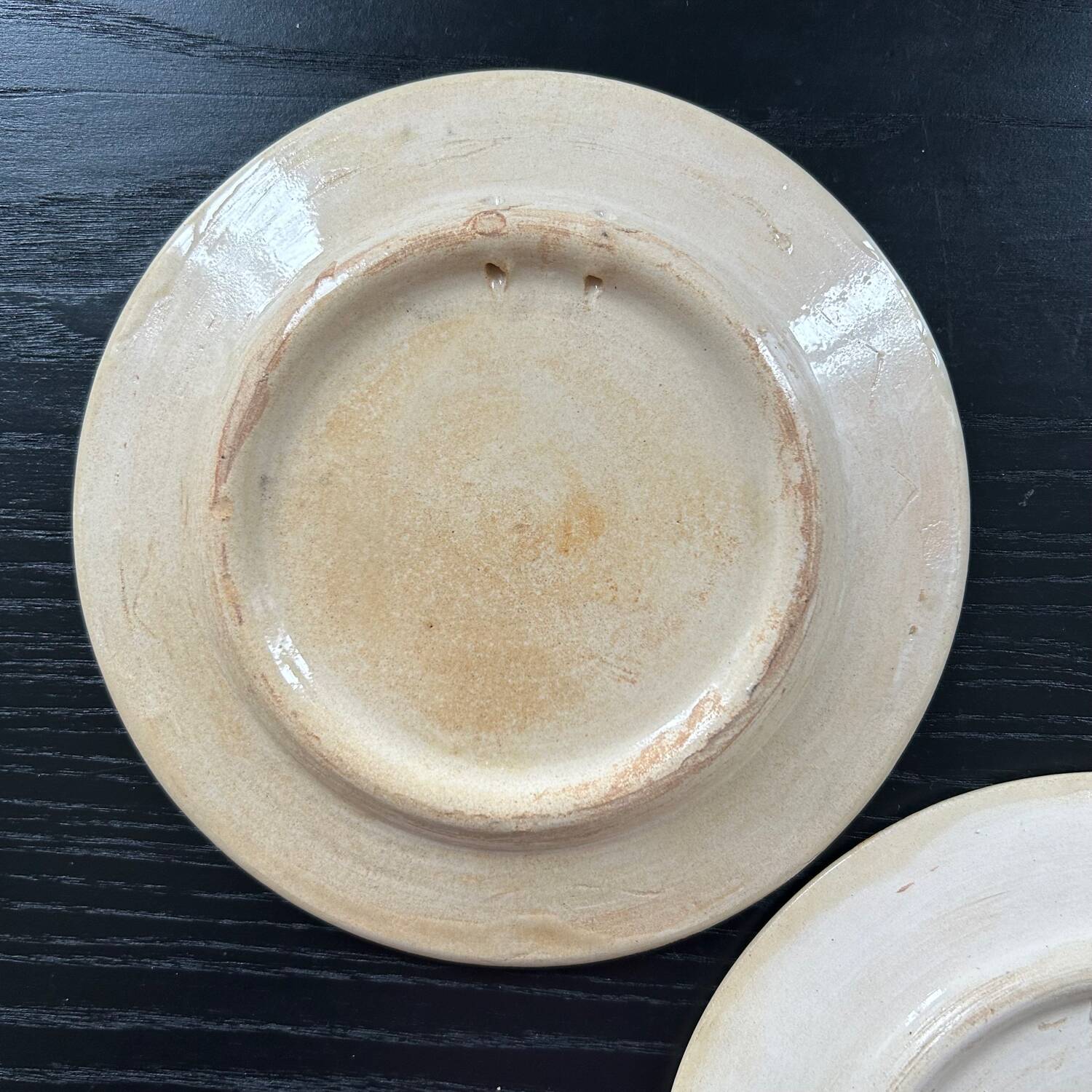Pair of bird decorated dishes