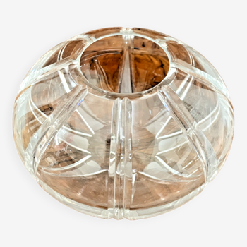 Oval chiseled crystal vase - 367003