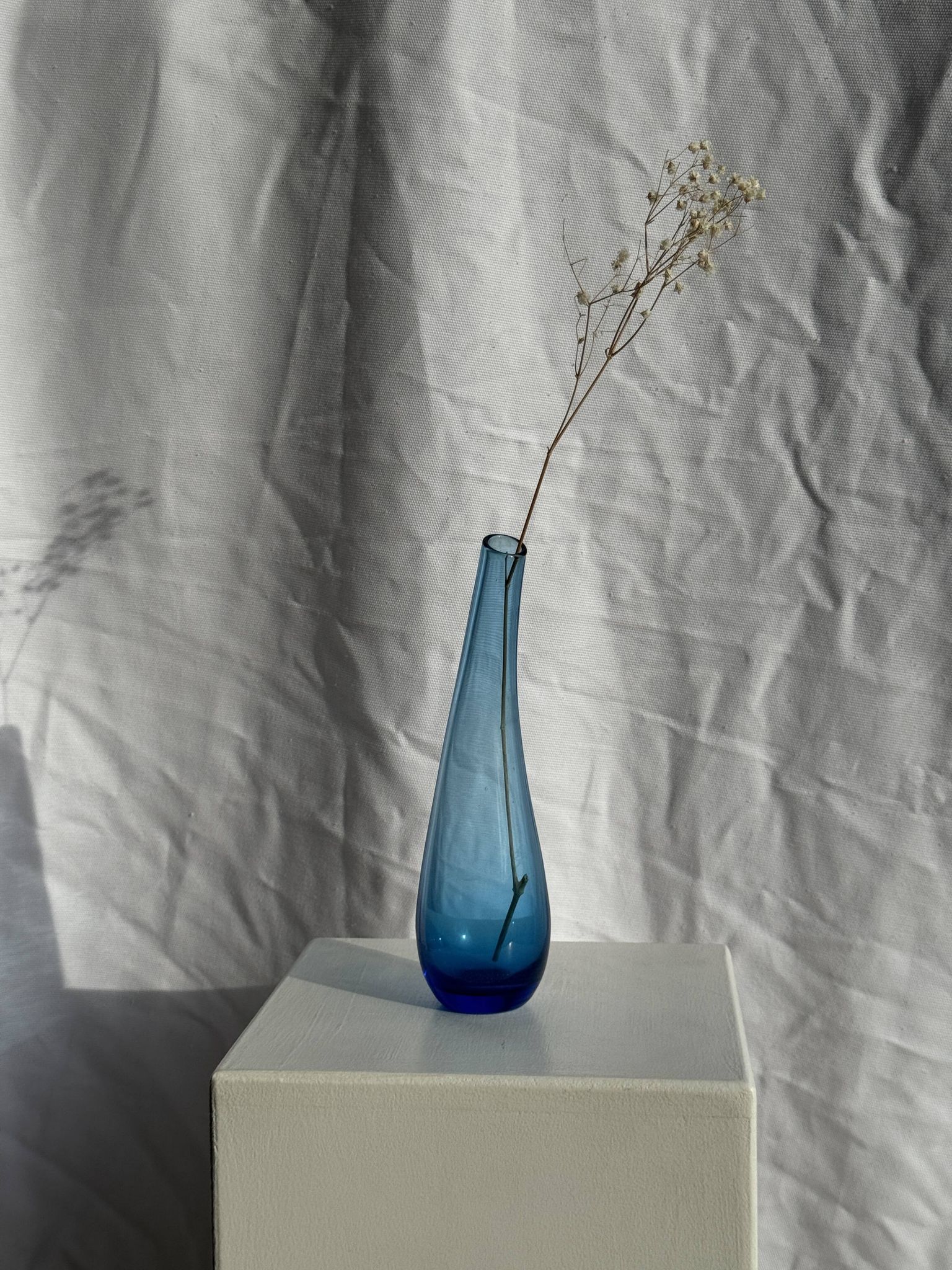 Blue soliflore vase H25 D7
