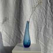 Blue soliflore vase H25 D7