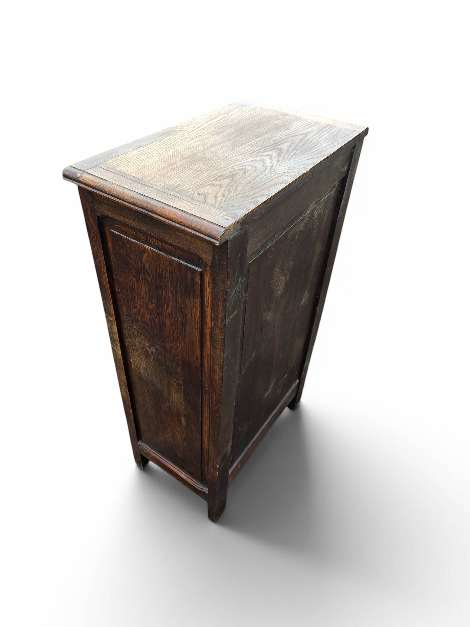 Meuble d’appoint vintage en chêne style rustique