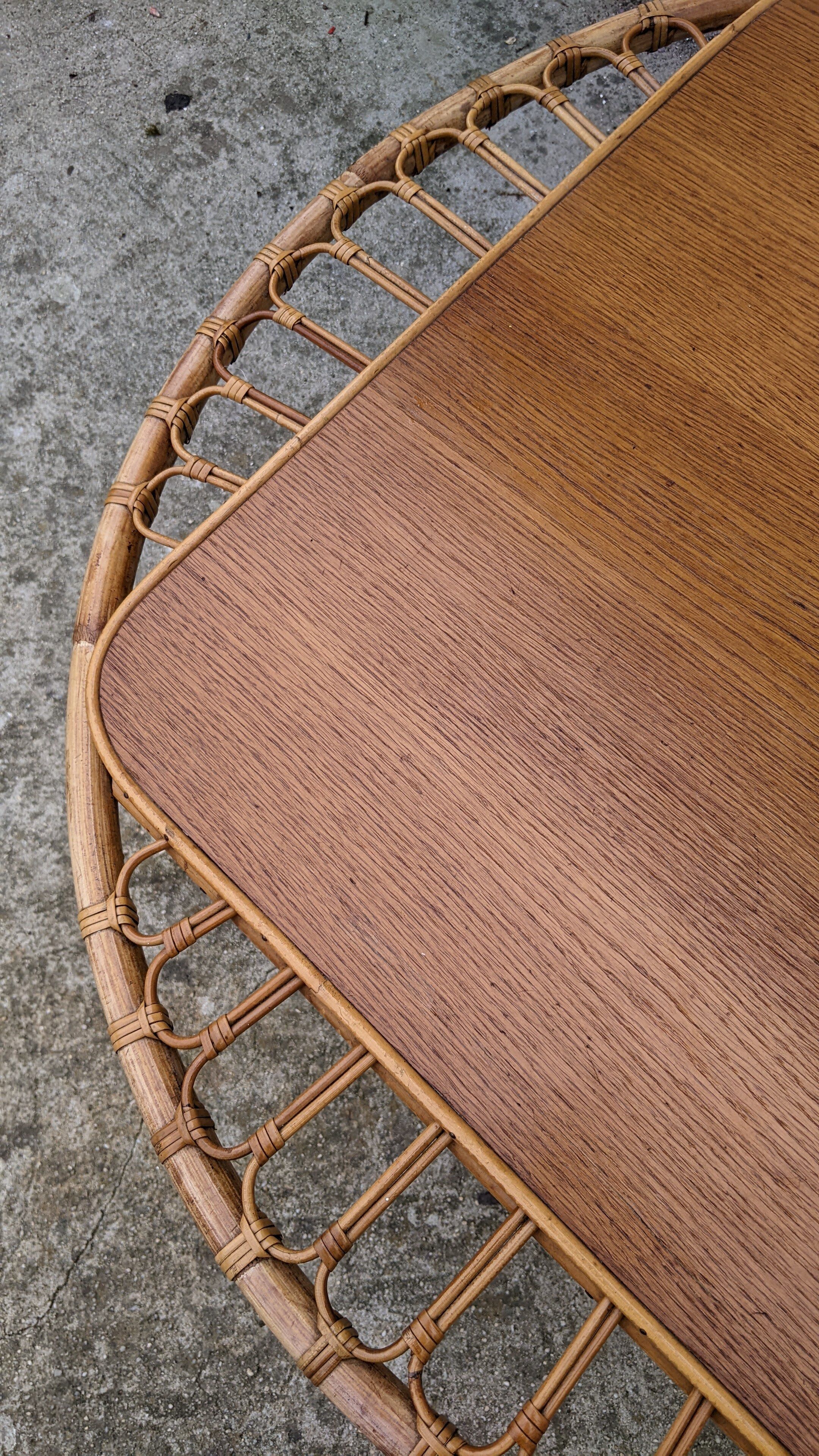 Rattan coffee table