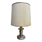 Silver metal floor lamp