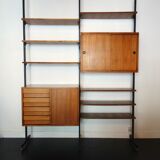 Bookcase italian teak of the 1950s