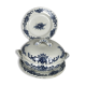 Lunéville Keller & Guérin, soup bowl and ten plates Maintenon