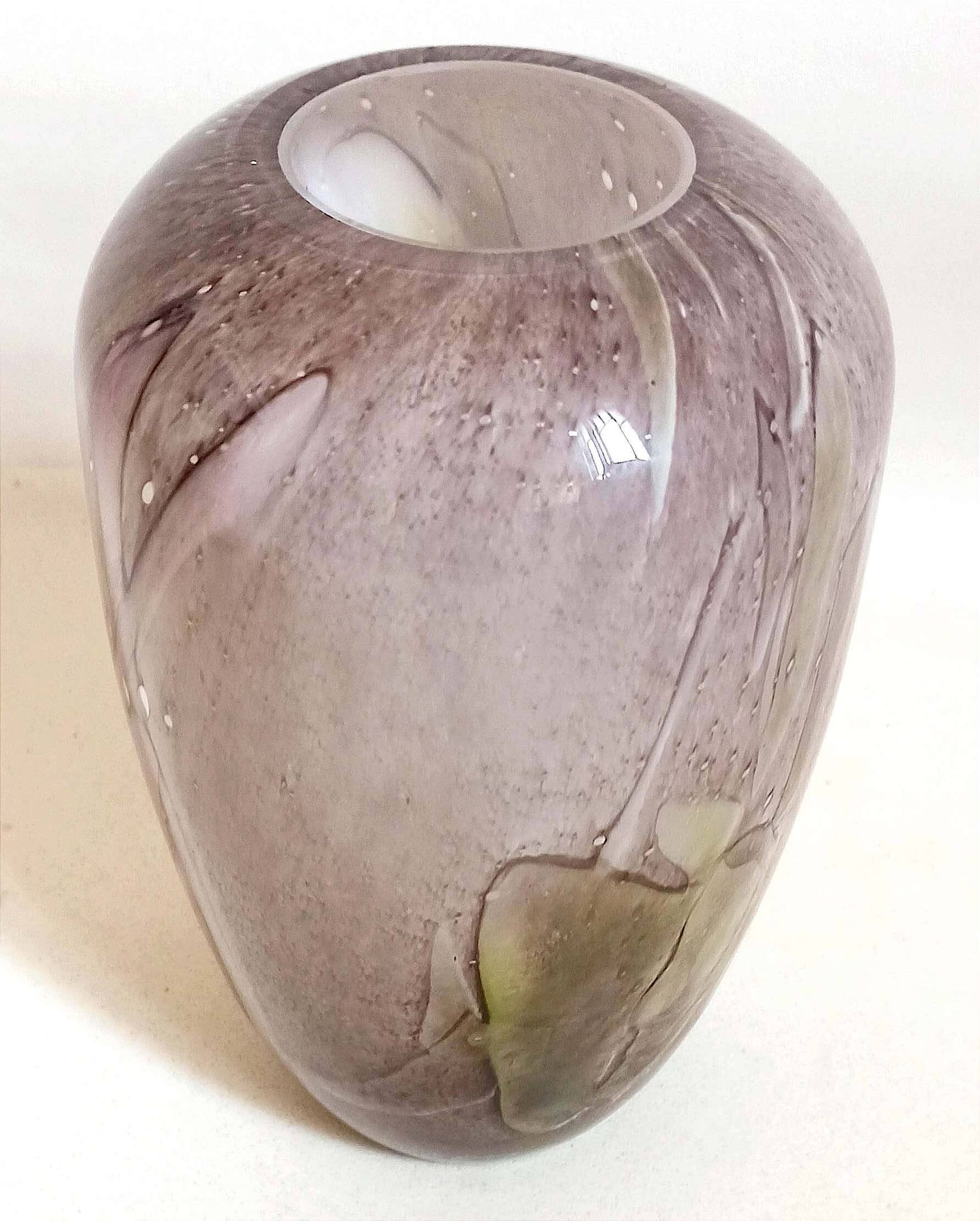 Vase signed La Rochère crystal Height 25.8 cm