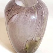 Vase signed La Rochère crystal Height 25.8 cm