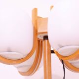 Lampadaire d'hôtel de l'ère atomique, Tchécoslovaquie, années 1970