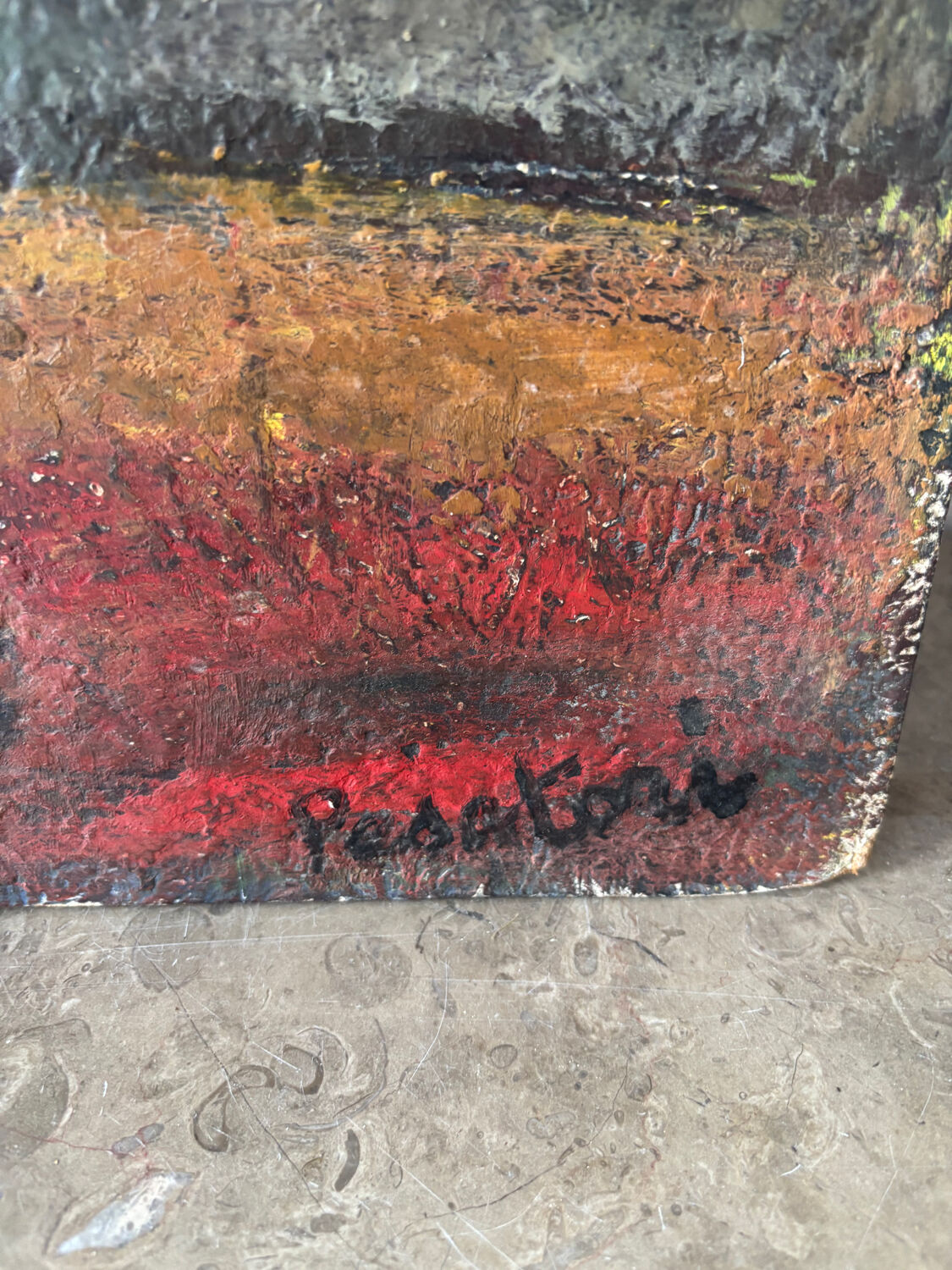 Signed bouquet of flowers