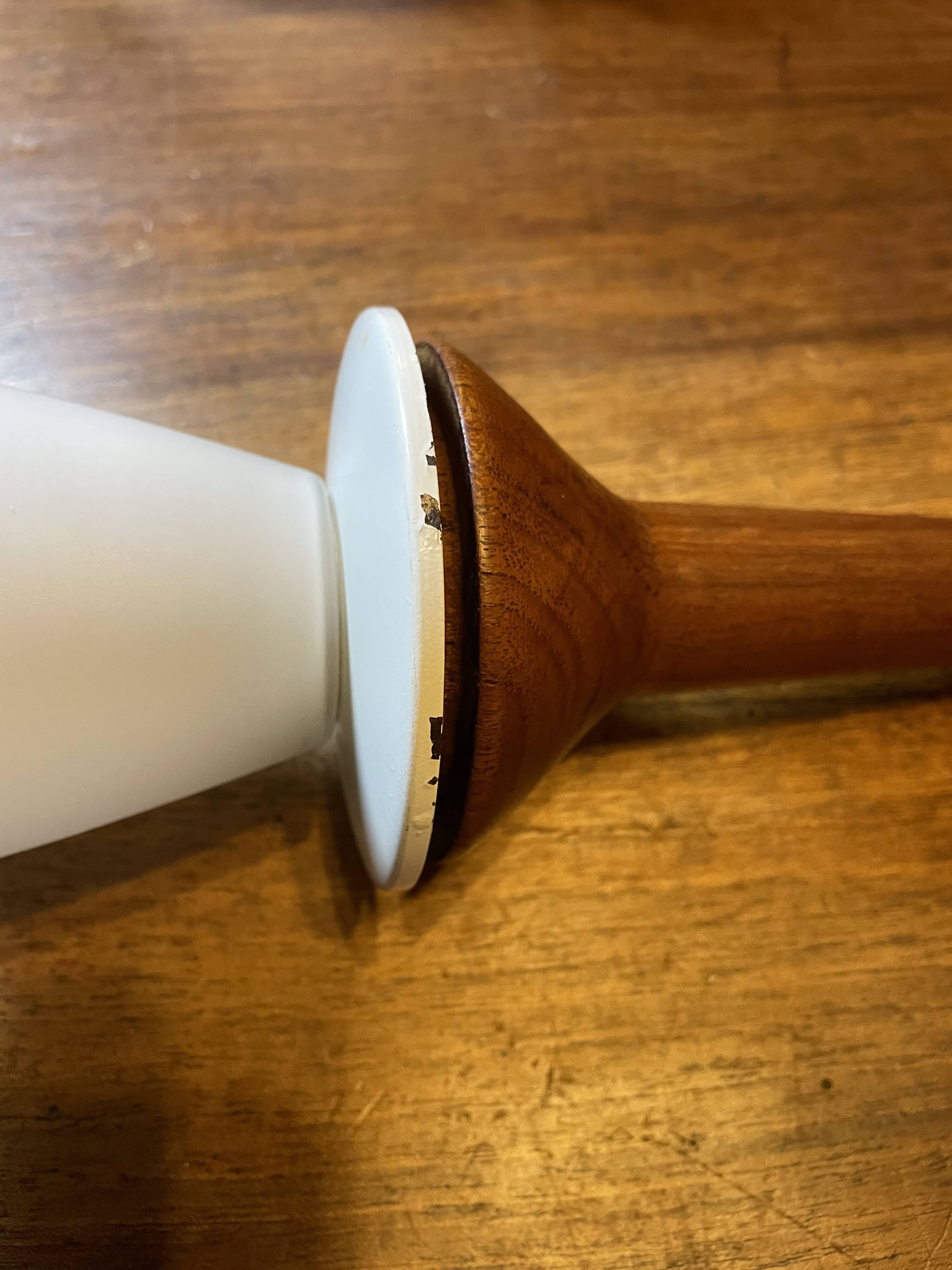 Scandinavian teak pendant light