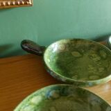 5 cups, Vallauris ceramic pans